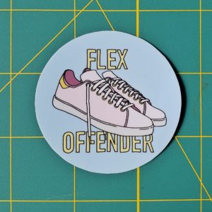 flex offender sticker