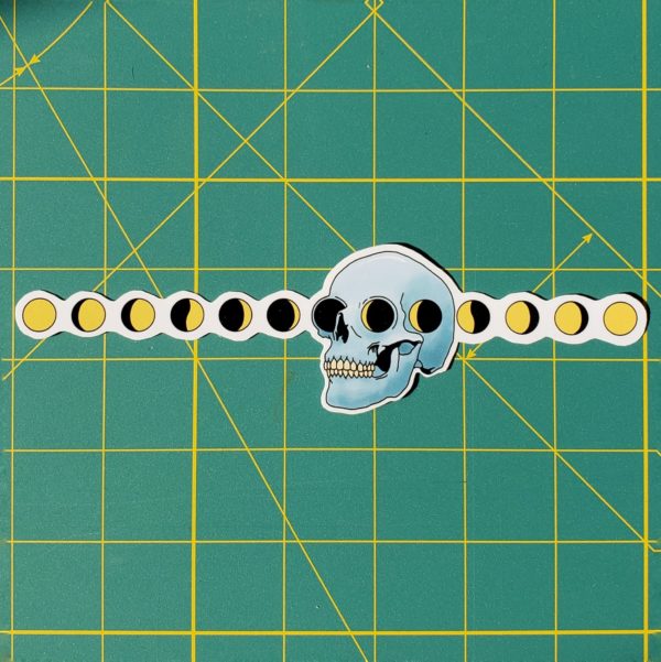 skull phases sticker