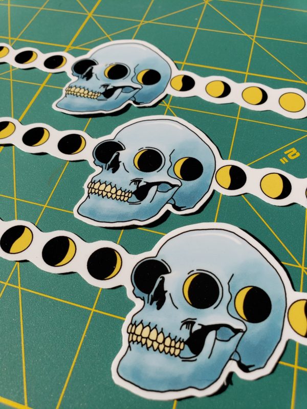 skull phases sticker - Image 3